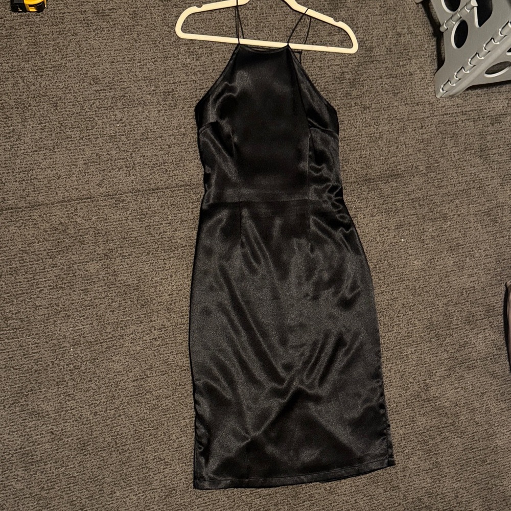 Lulu's Black Backless Dress - Picture 4 of 8